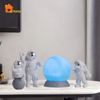 Love_home 4 piezas De Estilo Nórdico/Astronauta/estatua De PVC/Spaceman Para decoración del hogar/oficina/escritorio