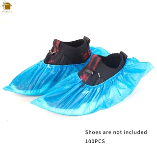 100 fundas desechables para zapatos CPE interior antideslizante, resistente al desgaste, funda para zapatos