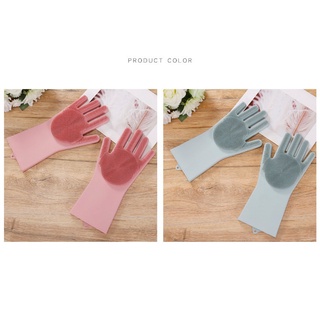guantes mágicos de silicona para lavar platos/guantes antideslizantes para limpiar el hogar (2)