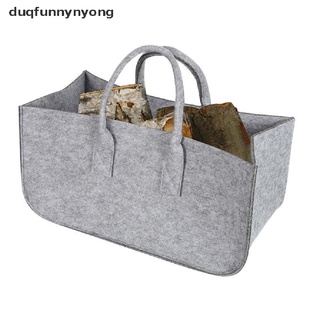 [du] cesta grande de leña de leña, cesta de compras de fieltro bolsa de telas, cesta de lavandería