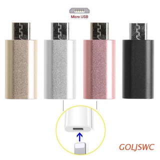 GOLJSWC 8 Pines Lightning Hembra A Micro USB Macho Adaptador Convertidor Para Teléfono Android