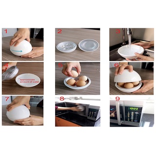 huevo pod - microondas huevo caldera olla huevo vaporizador perfectamente cocina huevos y despega la cáscara (7)