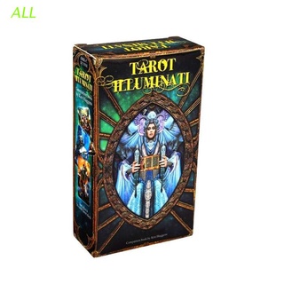 all tarot illuminati kit 78 cartas de adivinación destino familia partido juego de mesa oracle cartas de juego
