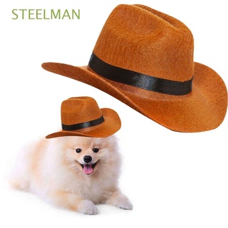 steelman adorable perro sombrero cachorro mascotas suministros gato vaquero sombrero de halloween decoración ropa foto prop gato disfraces occidental vaquero perro perro disfraz