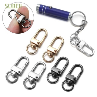 SUBEII 1/5Pcs Hardware Lobster Clasp Bag Part Accessories Hook Bags Strap Buckles Jewelry Making Metal DIY KeyChain Split Ring Collar Carabiner Snap/Multicolor