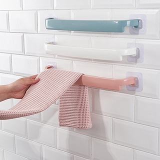 soporte de toalla autoadhesivo para colgar en la pared, colgador de toallas, baño, barra de toallas, soporte para colgar, gancho, organizador de baño
