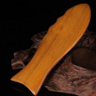 niceboyhb 1pc fragante madera raspador tabla de raspador en forma de pez raspador de madera masajeador cuidado del cuerpo productos populares