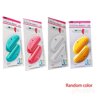 2 Unids/set Tubo De Pasta De Dientes Lavado Facial Espuma Exprimidor Dispensador ABS Clip Color Randomjihuishi
