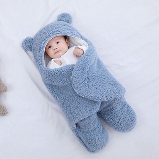Mantas de bebé ropa de cama de invierno lindo oso recién nacido bebé Anti-Kick saco de dormir edredón