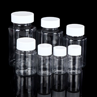tastok 15ml/20ml/30ml/100ml plástico pet transparente vacío sello botellas sólido píldora contenedor.