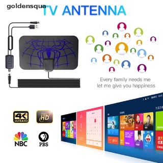 [goldensqua] tv digital interior dvb-t2 980 millas hdtv antena receptor de plato freeview 1080p [goldensqua]