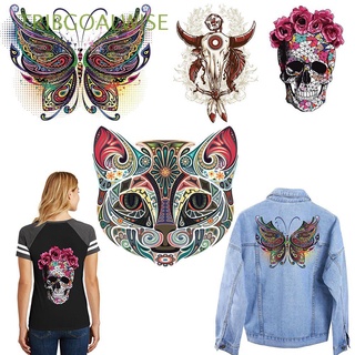 TRIBGOALWISE Press Cartoon Animal Patches Dresses DIY Printing Heat Transfer Stickers Clothes T-shirt A-level Washable Iron on Appliques