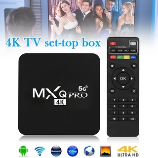 Mxq Pro 4k 2.4g / 5ghz Wifi Android 10.0 Quad Core Reproductor multimedia Smart Tv Box
