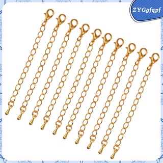 10x Light Weight Necklace Extender - It\\\'s A Fine Chain 75 mm Gold Plated