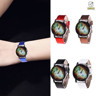Women Girls Quartz Watch Faux Leather Strap Couple Watch Round Dial Watches Great Gifts