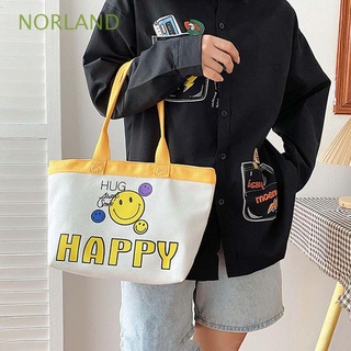 norland mujeres sonriente cara bolso de moda bolso diario bolsas de compras lindos estudiantes coreanos de dibujos animados de gran capacidad niñas bolso de hombro/multicolor