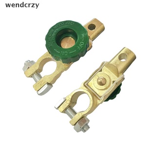 Wendcrzy Car Motorcycle Battery Terminal Link Quick Cut-Off Switch Rotary Disconnect CO
