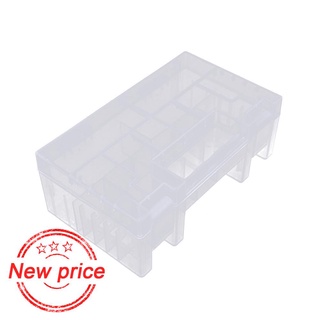 Portátil De Plástico Duro AA AAA C Batería Saludable Caso De Almacenamiento Titular Organizador Caja E5F3