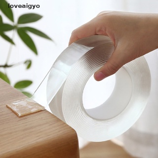 loveaigyo cinta nano transparente lavable reutilizable de doble cara adhesivo extraíble co