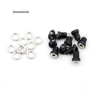 [Loveoionia] 10Pcs DC Power Jack Socket Female Panel Mount Connector 3.5 mm x 1.35mm GDRN