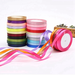 GALOFARO 1 cm cintas de satén artesanía decoración de fiesta Grosgrain accesorios ropa costura poliéster cinta de tela arcos rollo 25 yardas regalos envoltura (9)