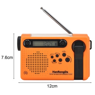 HRD-900 Emergency Radio Portable Full Band Flashlight Outdoor Solar Charging Survival Radio for Camping (5)
