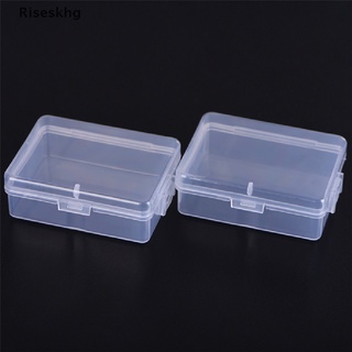 riseskhg - caja de almacenamiento de plástico transparente (2 unidades, cuadrada, multiusos, venta caliente)