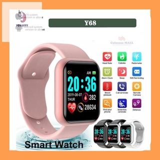 Reloj inteligente Y68 D20 con Bluetooth USB con Monitor Cardíaco Smart watch para Iphone Android