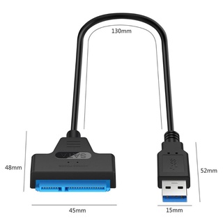 Convertidor de cable convertidor de cable USB 3.0/2.0/Tipo C a 2.5 pulgadas SATA Hard drive'hdd/SSD (4)