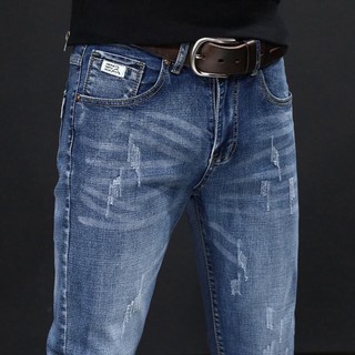 Temporada jeans Hombres Elástico slim Leggings casual ve 11.4