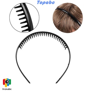Top 1/2 piezas nuevos deportes Hairband ropa dentada fútbol diadema plástico moda negro fútbol hombres Clip de pelo/Multicolor