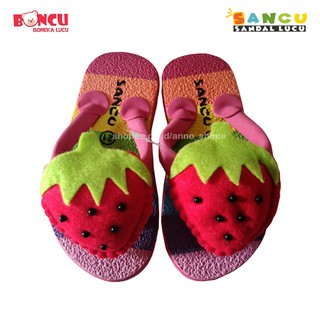 Fresa personaje lindo muñeca zapatillas | Ori Strawberry Character Boncu