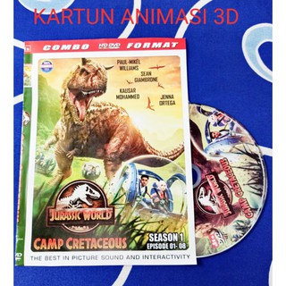 Jurassic WORLD temporada 1 última animación DVD Film Cassette.
