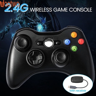 t For Xbox 360 Gamepad 2.4G Wireless Controller with PC Receiver for Windows 7 8 10 Dual-vibration Joystick Wireless Controller tootwo