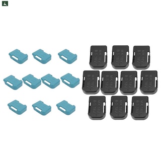 10 pzs soporte De batería soporte Para almacenamiento De batería Para Makita 18v Dispositivos De fijación (Azul)