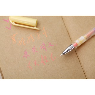 1 pza bolígrafo de Gel en polvo/bolígrafo Pastel regalo para estudiantes/papelería (9)