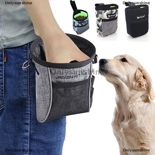 Onlysunshine| bolsa de entrenamiento portátil para perros al aire libre, duradera, para caminar, aperitivos, bolsas para mascotas