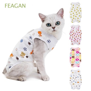 FEAGAN S-XL Cat Clothes Breathable Cat Vest Recovery Suits Kittens Clothing for Wounds Shirt Anti Licking After Surgery Wear Soft Pet Supplies