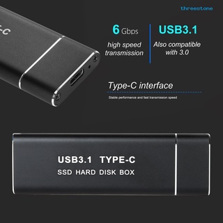 Portable USB 3.1 M.2 NGFF High Speed External SSD Mobile Hard Drive Enclosure (2)