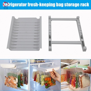 Organizador de bolsa con cremallera, soporte para bolsa de cremallera, fácil de almacenar para nevera, congelador, refrigerador (1)