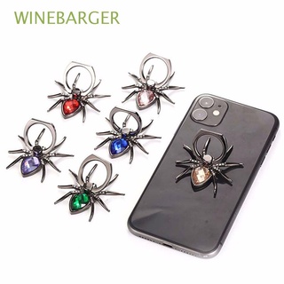 WINEBARGER Luxury Phone Finger Ring Holder Portable Cell Phone Bracket Mobile Phone Stand Universal Support Accessories for Phone Phone Holder Adjustable Crystal 360 Rotate/Multicolor