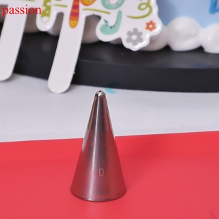 Passion 0 boquilla para glaseado de acero inoxidable para escritura de 0.75 mm/herramienta de pastelería/decoración de pastel/crema (9)