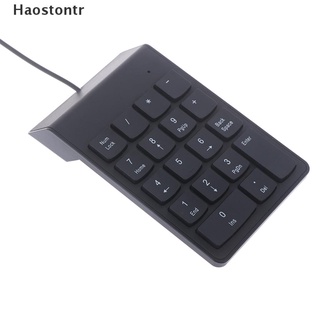 [haostontr] teclado numérico con cable usb de 18 teclas teclado digital para laptop pc.