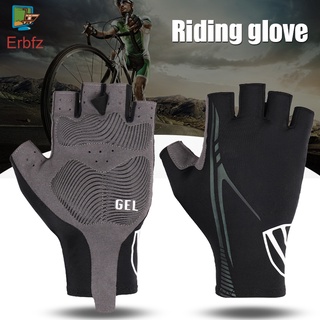Erbfz almohadilla a prueba De golpes Ciclismo media guantes De Dedo deportivo para mujer hombres De Bicicleta guantes Fitness Mtb Bicicleta guantes
