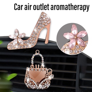 coche aire acondicionado salida clip decorativo cristal aromaterapia decoración accesorios interiores para coche