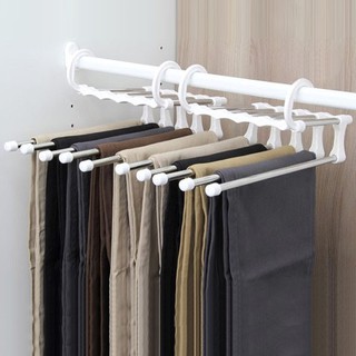 pantalones estante de almacenamiento percha armario ropa estante de almacenamiento multifunción