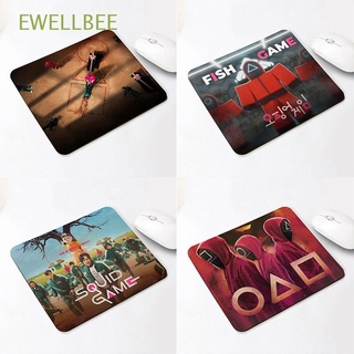 EWELLBEE Gift Squid Game Mouse Pad Small Desk Pad Mouse Pad Non-slip Gamer Computer Cartoon Desk Mat SQUID GAME Mousepad Mat