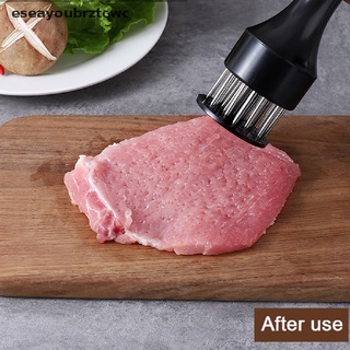 Eseayoubrztcwc Stainless steel tenderizer steak pork chop meat hammer food cooking meat tools CO