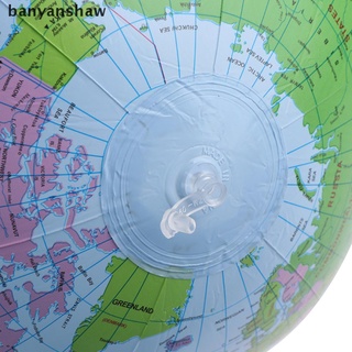 banyanshaw globo inflable 38cm mundo tierra océano mapa bola geografía aprendizaje playa bola co