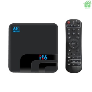 【gree】H6 Smart TV Box Android 10.0 Allwinner H6 UHD 4K Media Player 6K HDR 4GB / 32GB 2.4G WiFi 100M LAN USB3.0 H.265 VP9